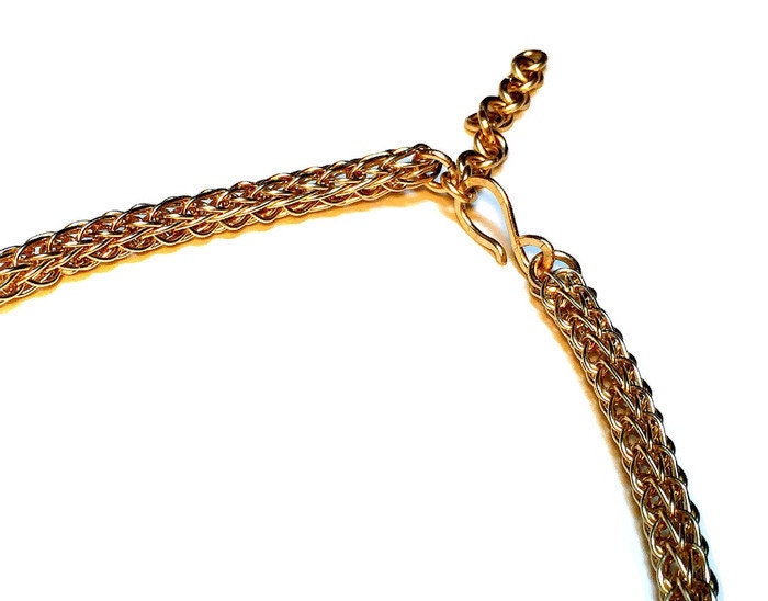 14kt Gold viking knit chain