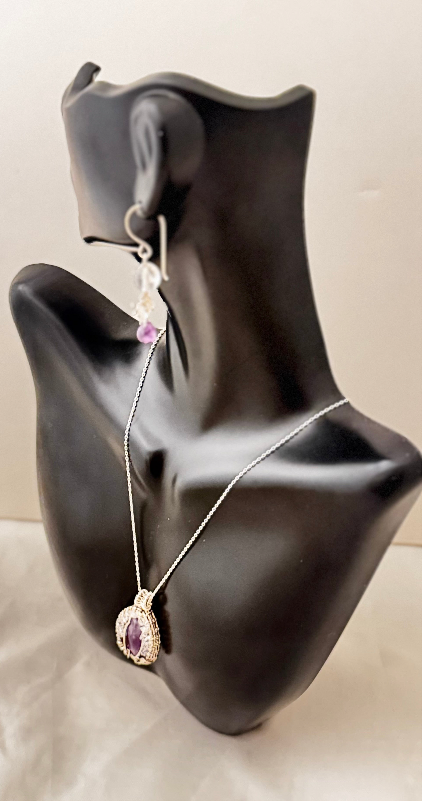 Celestial Harmony-Amethyst jewelry set