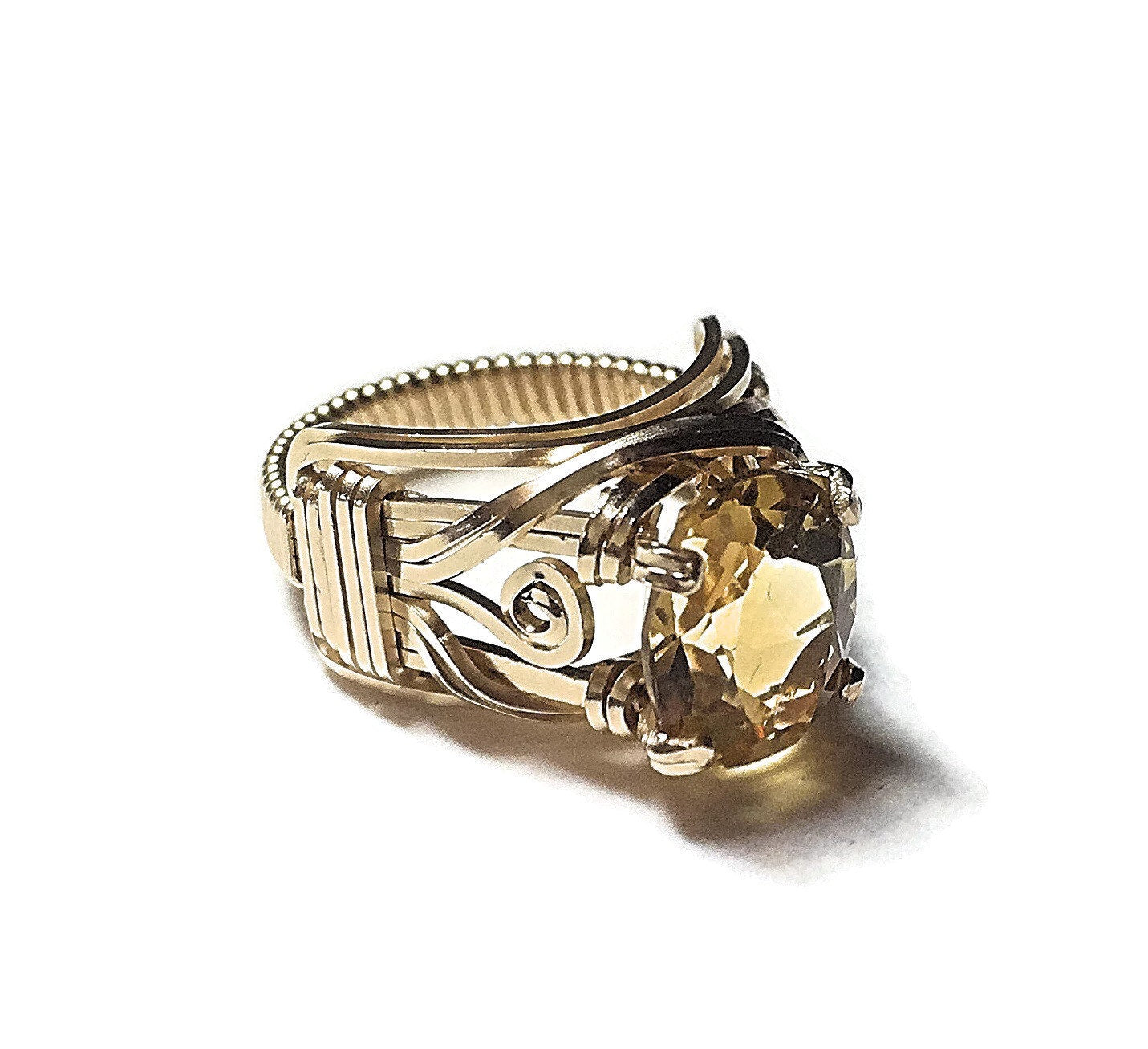 14kt Gold Citrine ring