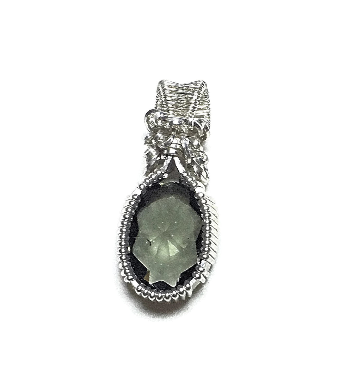 Handmade Smokey Quartz sterling silver pendant