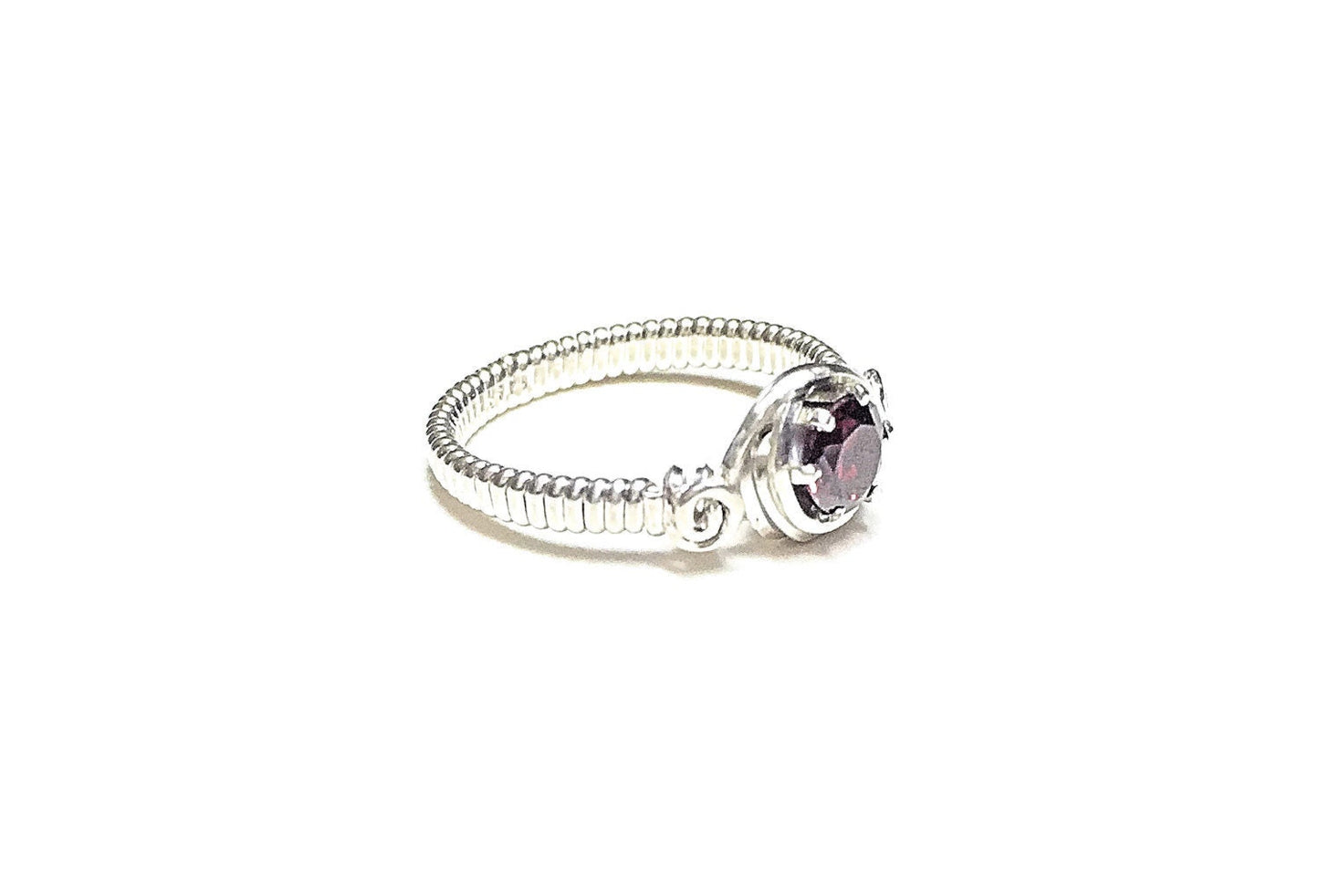 Silver Garnet ring