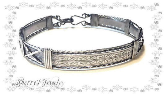 Silver Scroll bracelet