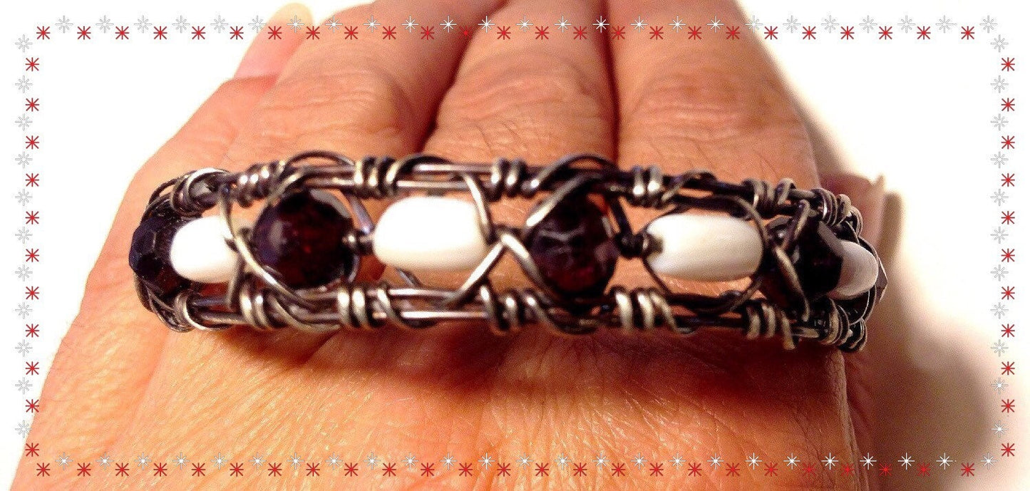 Silver Garnet bracelet