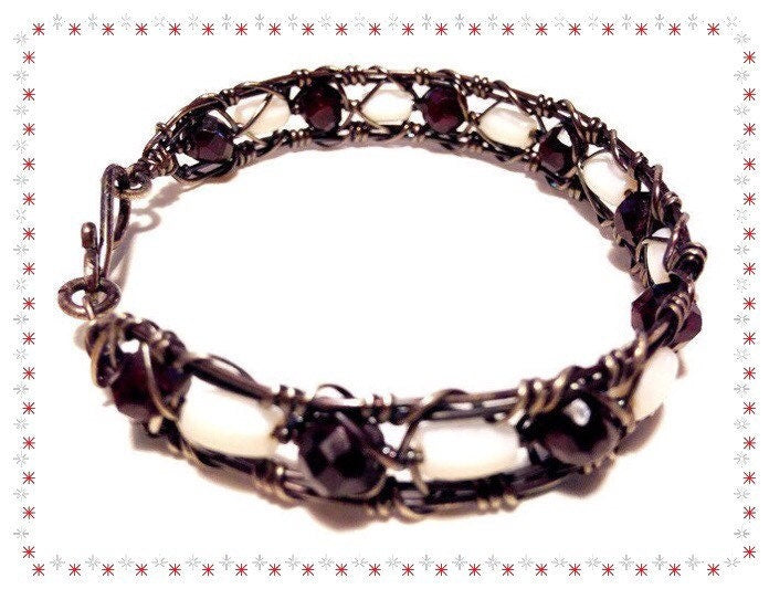 Silver Garnet bracelet