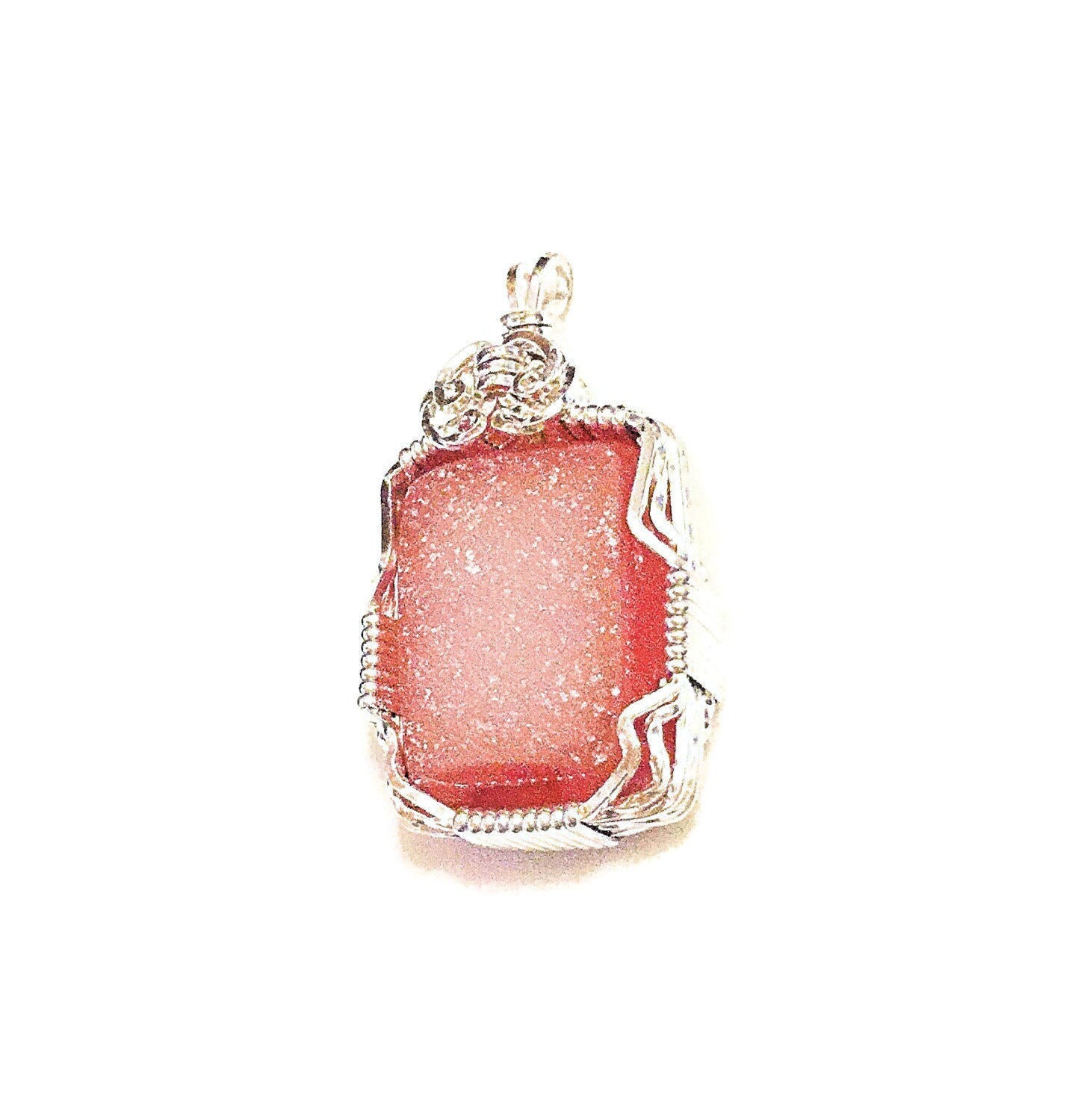 Sterling silver Fiesta Druzy Gemstone Pendant