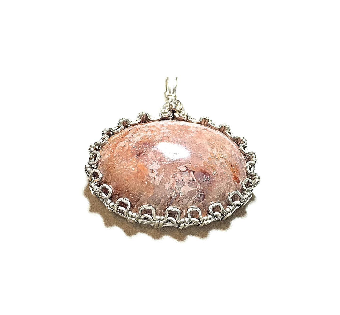 Silver Coral pendant