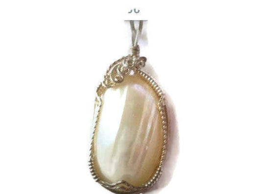 Sterling silver Osmena pearl pendant