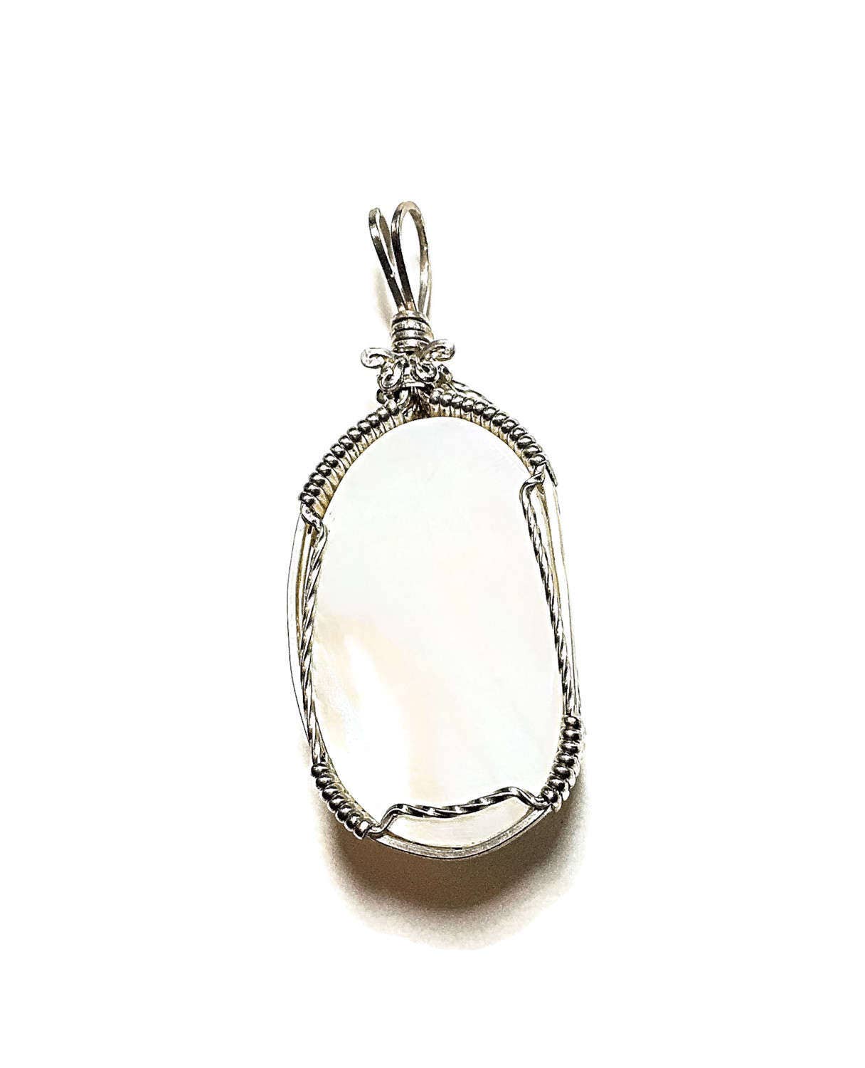 Sterling silver Osmena pearl pendant