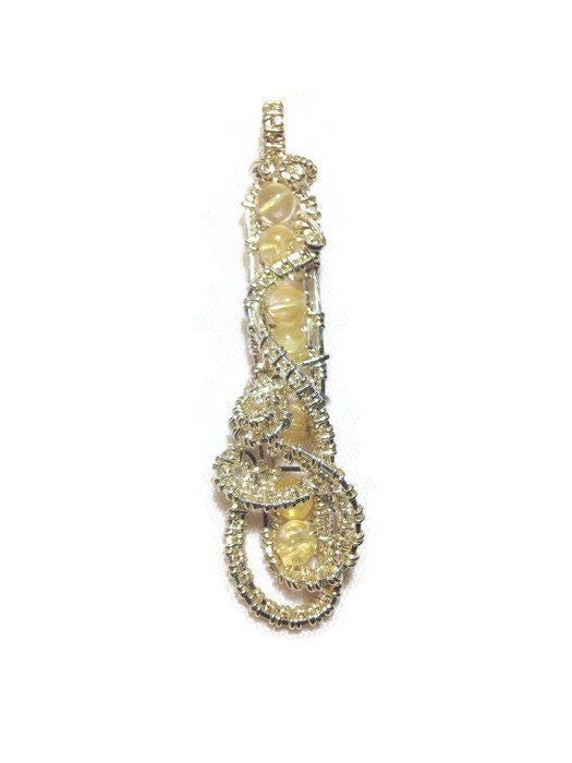 Silver Citrine Pendant
