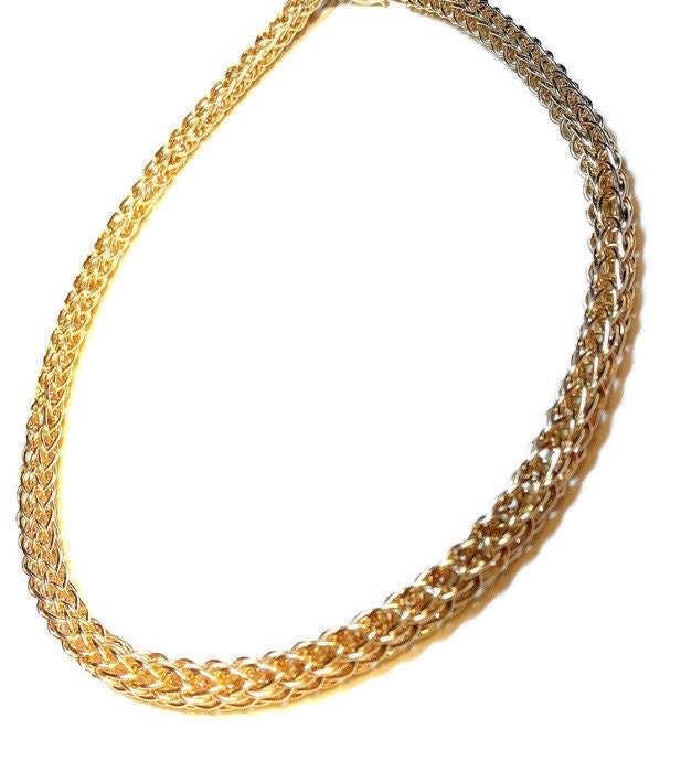 14kt Gold viking knit chain