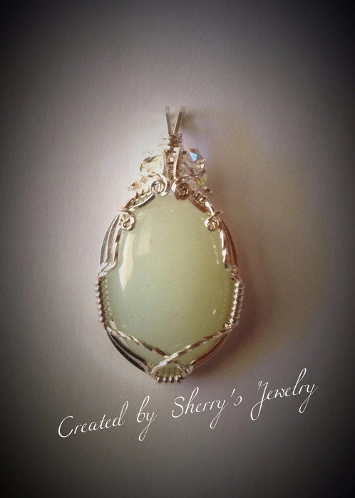 Silver Aventurine pendant