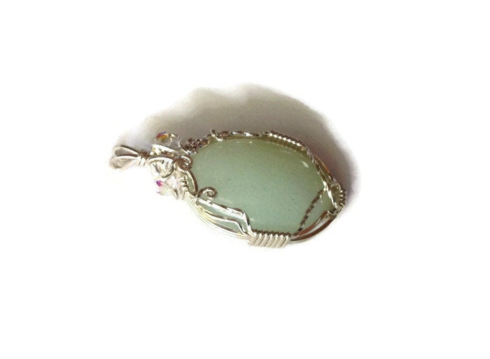 Silver Aventurine pendant