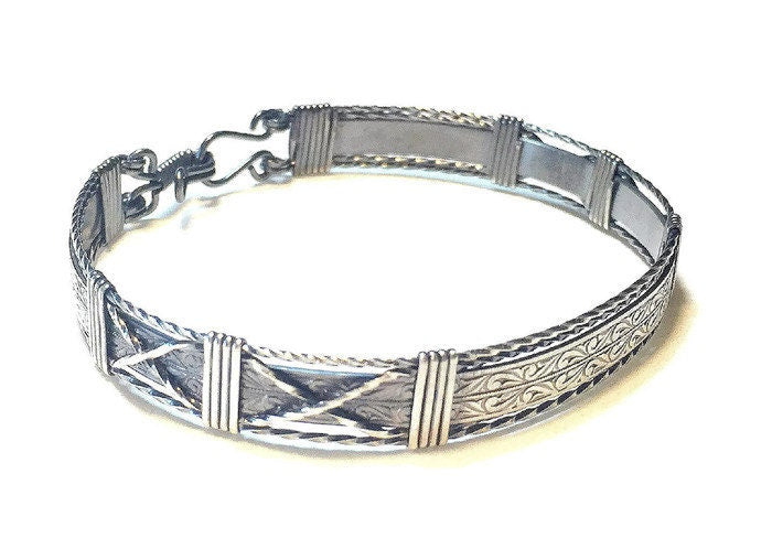 Silver Scroll bracelet