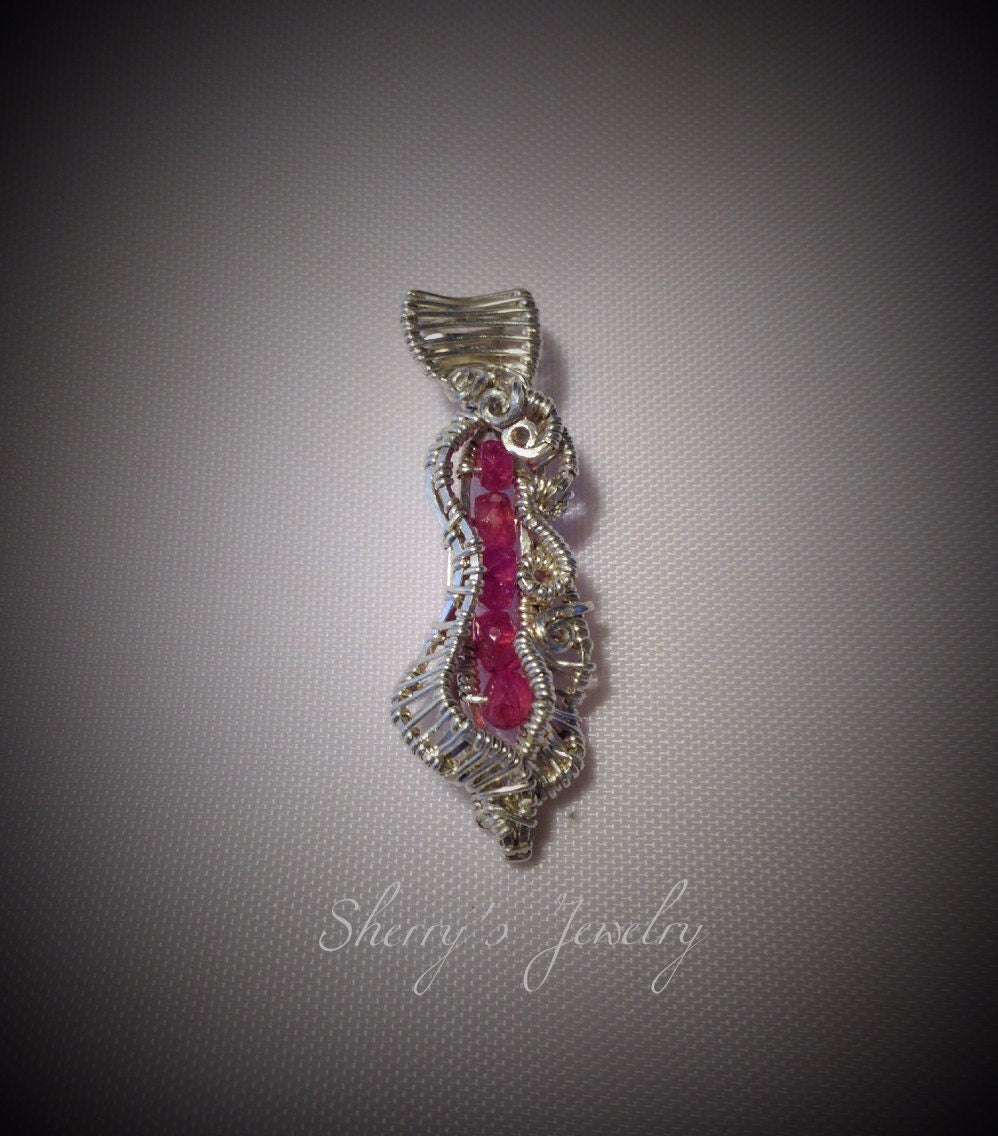 Silver Ruby pendant