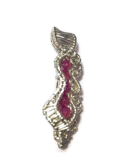 Silver Ruby pendant