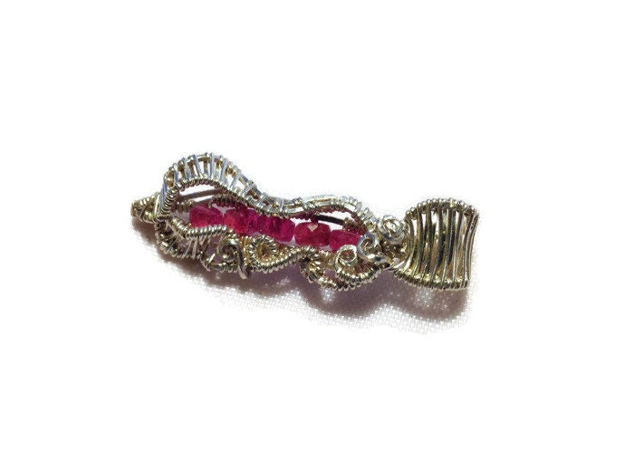 Silver Ruby pendant